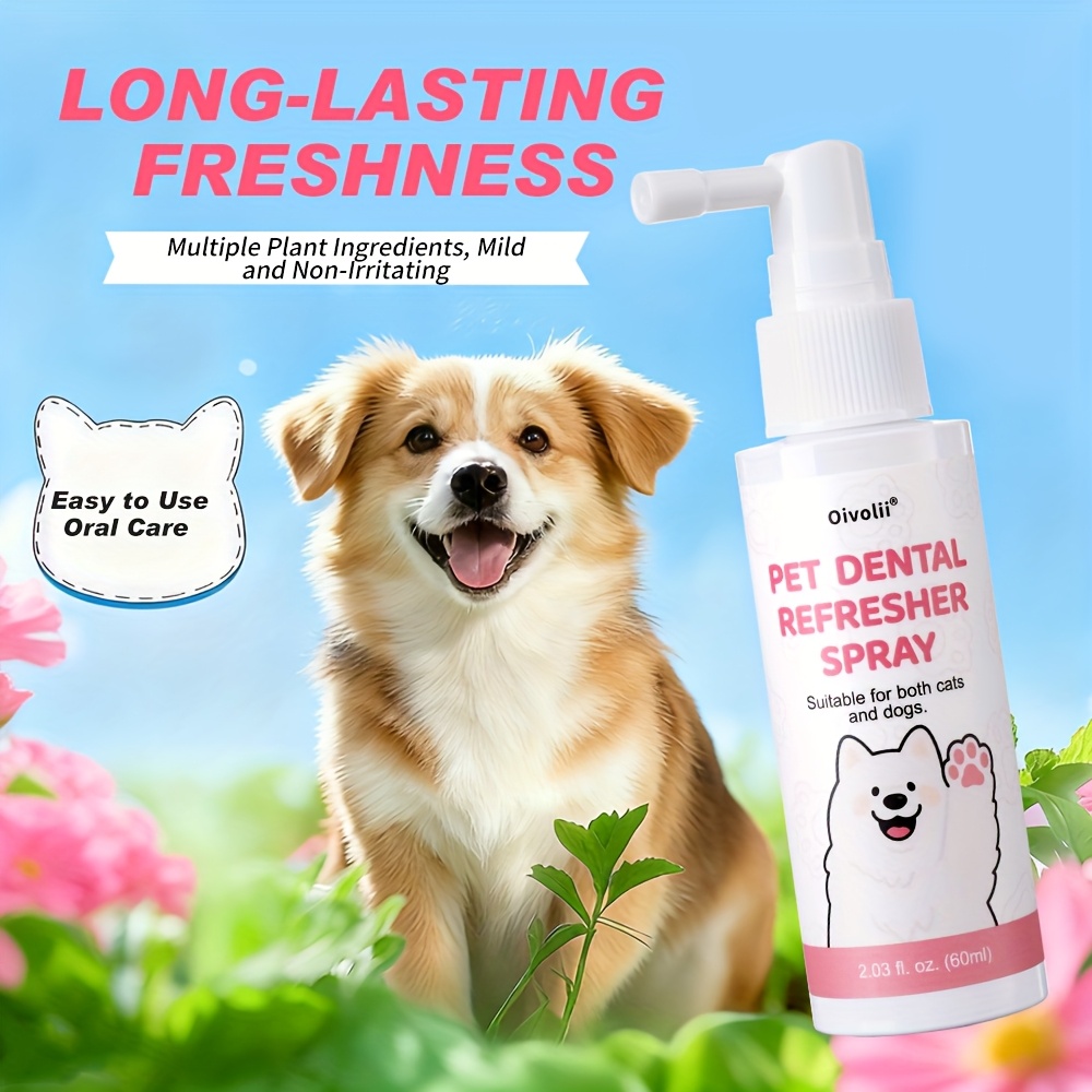 Gyvūnų burnos purškalas, be šepetėlio, valo dantis, gaivina kvapą, tinka katėms ir šunims, bekvapis - 2,03 fl.oz - Image 5