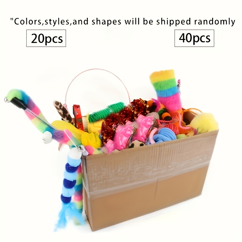 20 vnt./40 vnt. įvairių kombinacijų žaislų dirbtinės plunksnos