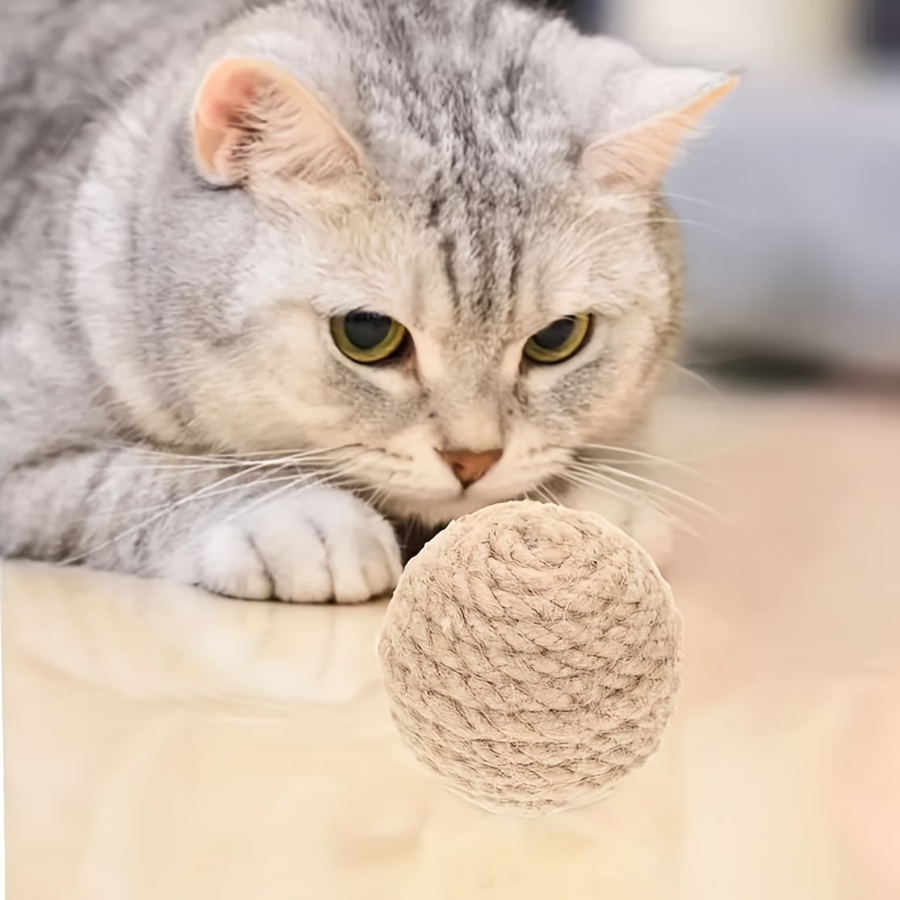Natūralūs jutos kramtomi kamuoliukai katėms. - Image 3