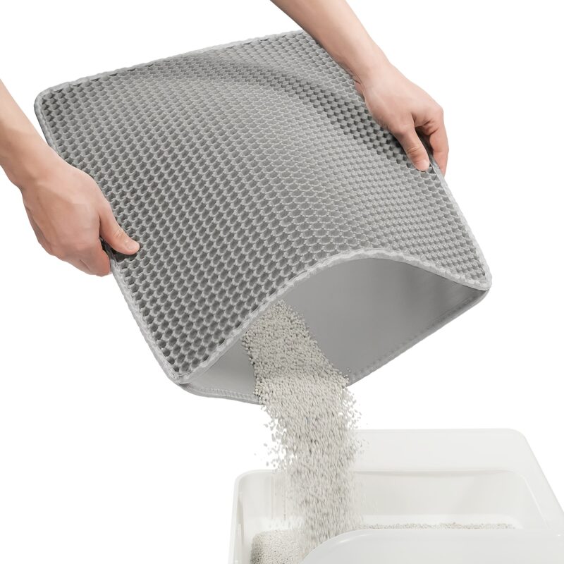 Kačių tualeto kilimėlis su bičių avilio raštu, plaunamas